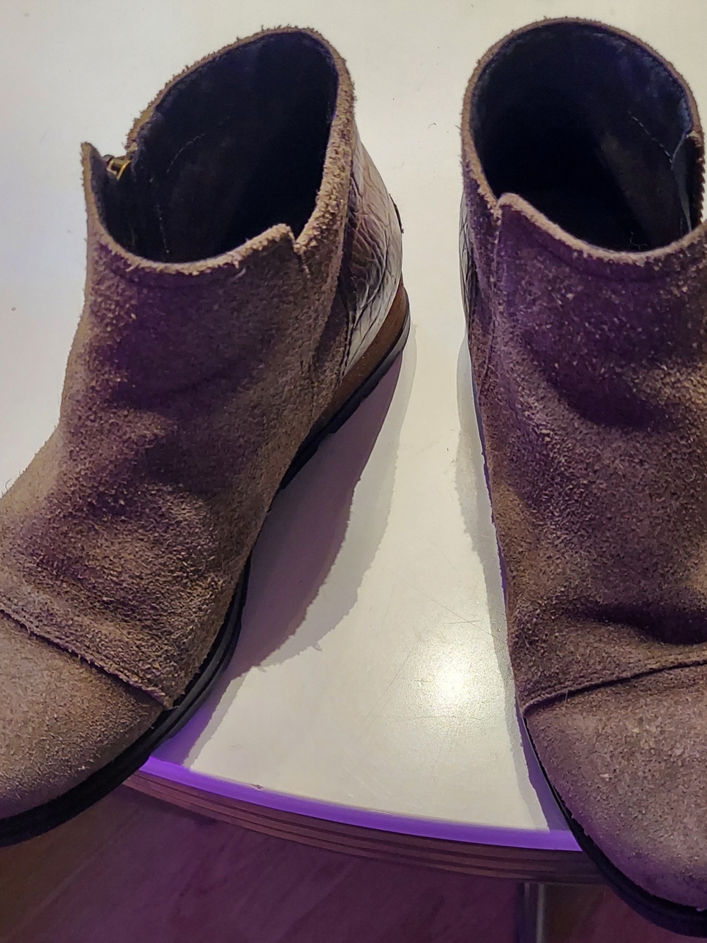 Sorel Taupe Suede Ankle Booties